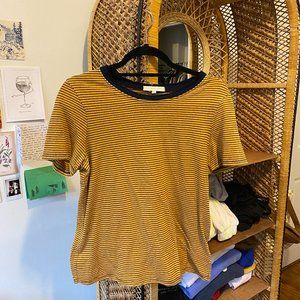 BDG Striped Yellow and Blue Shirt